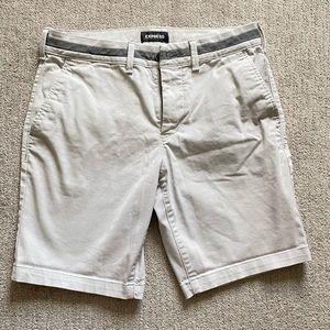 Express Light Grey Mens Shorts